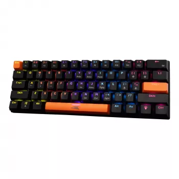 Mechanisch toetsenbord Baracuda Dolphin zwart US-layout met Red Switches