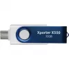 Xporter X550 32GB, USB-flashdrive blauw/wit, USB-A en USB-C 3.2 Gen 1