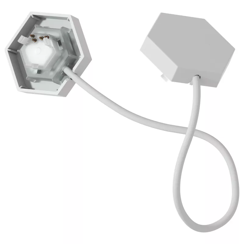 Verlichtingsconnector Nanoleaf Flex — wit, 0,24 m kabel, 3-pack