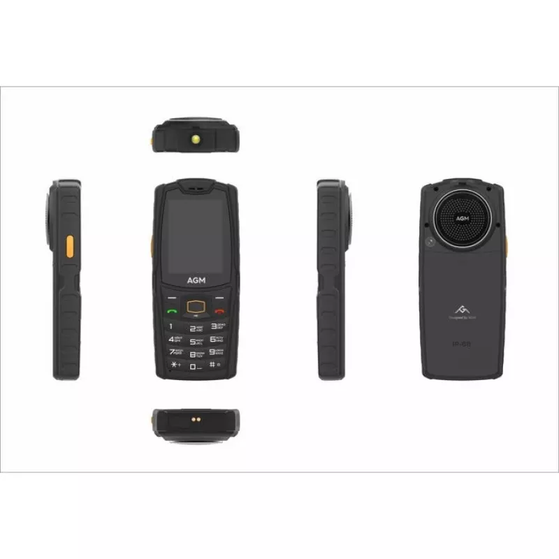 AGM M6 4G robuuste outdoor-toetsentelefoon (bar-model), IP68/IP69K, MIL-STD-810H, zonder voeding