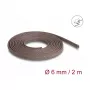 Kabelslang DeLOCK 20897 bruin polyester 6mm
