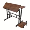 Maclean mobiele laptoptisch, zwart, 80x60 cm, max. 50 kg, in hoogte verstelbaar 67-115 cm, MC-124 B