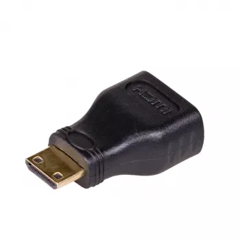 Akyga AK-AD-04 HDMI-adapter, HDMI-bus naar Mini-HDMI-stekker, zwart