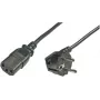 Netkabel LOGON TC005NC C13 naar CEE7/5, 0,5 m, afneembare netkabel