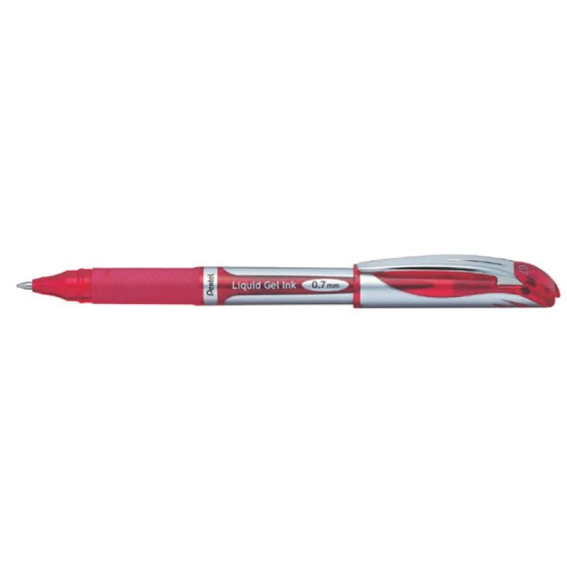 Clip-on intrekbare pen Pentel Energel XM Klik rood