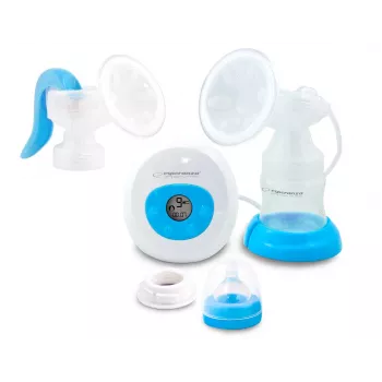 Borstkolf ESPERANZA ECM003B elektronisch 150 ml, ingebouwd display, blauw/wit, 100–240 V AC