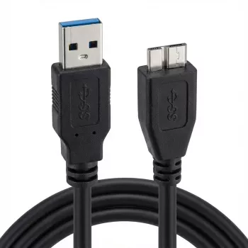 ROLINE - USB-kabel - 9-pins USB Type-A (M) - 10-pins Micro-USB Type-B (M) - 15 cm (USB 3.0) - zwart (11.02.8876)
