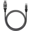 Techly ICOC U3A-RJ45-010 USB-A naar Gigabit Ethernet adapterkabel, 1 m, zwart/zilver