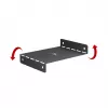Maclean compacte kabelorganizer onder het bureau, max. belasting 5 kg, zwart, MC-107 B