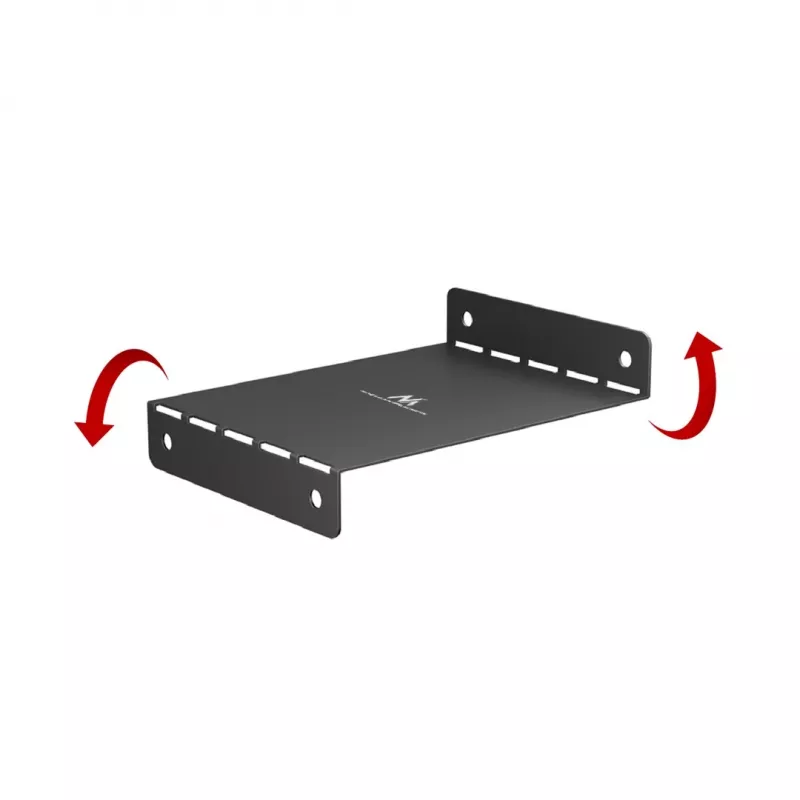 Maclean compacte kabelorganizer onder het bureau, max. belasting 5 kg, zwart, MC-107 B
