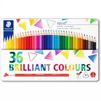 Kleurpotloden Staedtler Ergosoft 157 veelkleurig 36 stuks