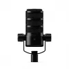 Studiomicrofoon RØDE PodMic USB — cardioïde XLR/USB, 24-bit/48 kHz, USB-C, hoofdtelefoonuitgang, volumeknop, zwart