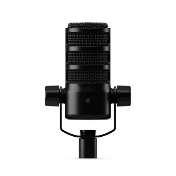 Studiomicrofoon RØDE PodMic USB — cardioïde XLR/USB, 24-bit/48 kHz, USB-C, hoofdtelefoonuitgang, volumeknop, zwart