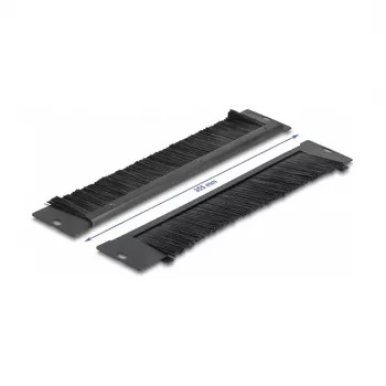 Borstelstrip DeLOCK 66293 universeel 350 x 55 mm zwart