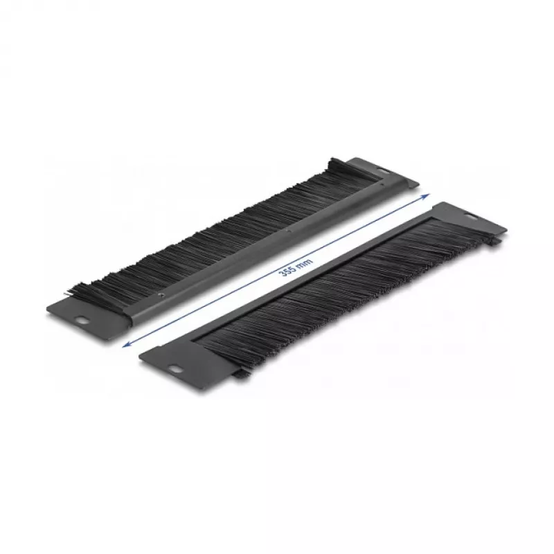 Borstelstrip DeLOCK 66293 universeel 350 x 55 mm zwart
