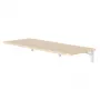 Maclean MC-128WD inklapbare wandplank, 100×40 cm, houtafwerking