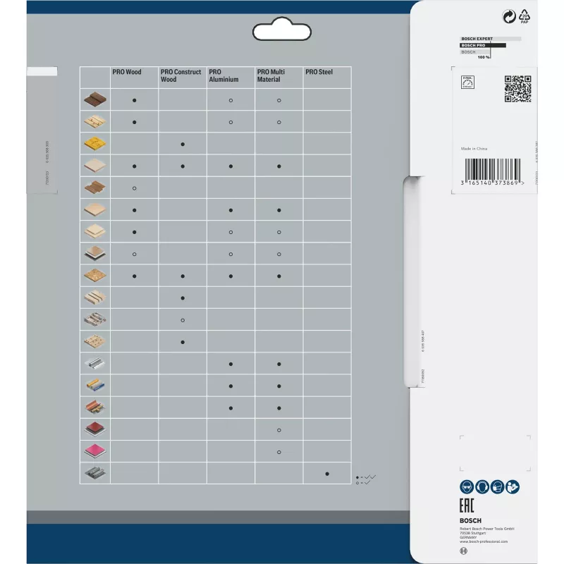 Cirkelzaagblad Bosch 2608641204 26 cm 1 stuk
