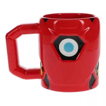 Beker Paladone Iron Man gevormd rood 0,5L enkel