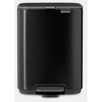 Pedaalemmer BRABANTIA Bo 4L, matzwart, 4 L inhoud, pedaalbediening
