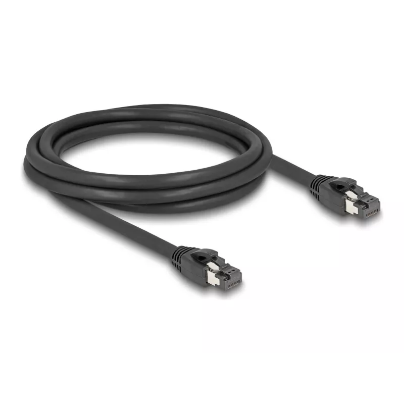 DeLOCK RJ45 netwerkkabel Cat.8.1 S/FTP 2m 40Gbps zwart