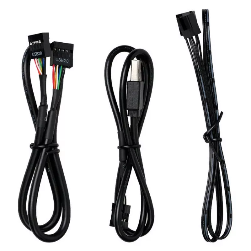 USB- en PWM-hub Lian Li EDGE HUB EG-HUB01B — 4× USB, 6× PWM-ventilatoraansluitingen