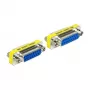 Gender-changer-kabel DELOCK Sub-D 15 (bus naar bus), blauw/zilver, model 65480
