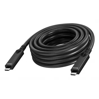 Vision - USB-kabel - 24-polig USB-C (M) naar 24-polig USB-C (M) - USB 3.2 Gen 1 / DisplayPort 2.1 - 3 A - 10,0 m - actieve optische kabel (AOC), USB Power Delivery (60 W), ondersteuning van 4K 60