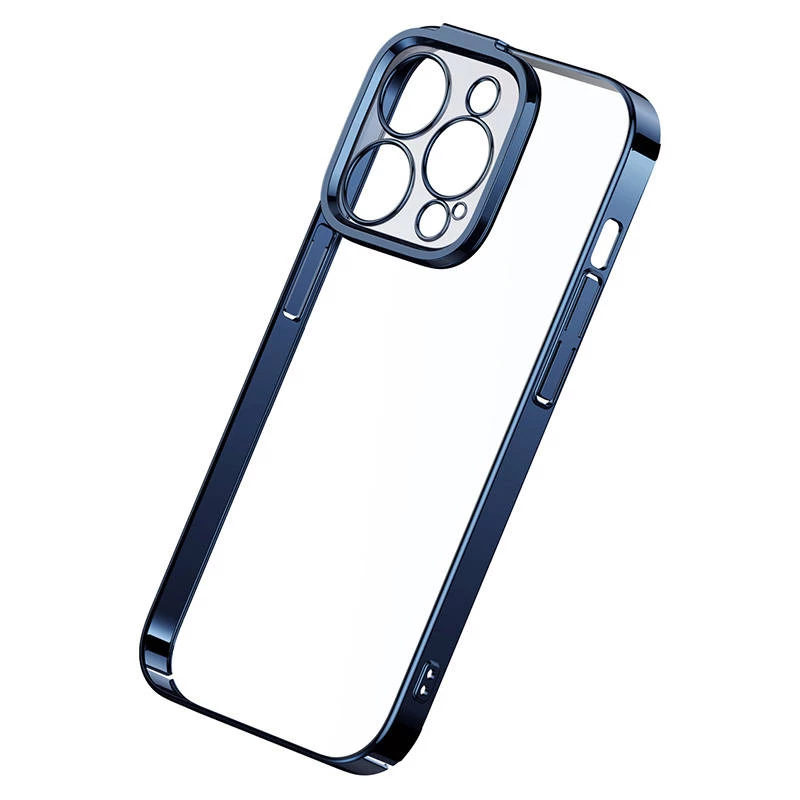 Baseus beschermhoes voor iPhone 14 Pro – transparant glitterblauw