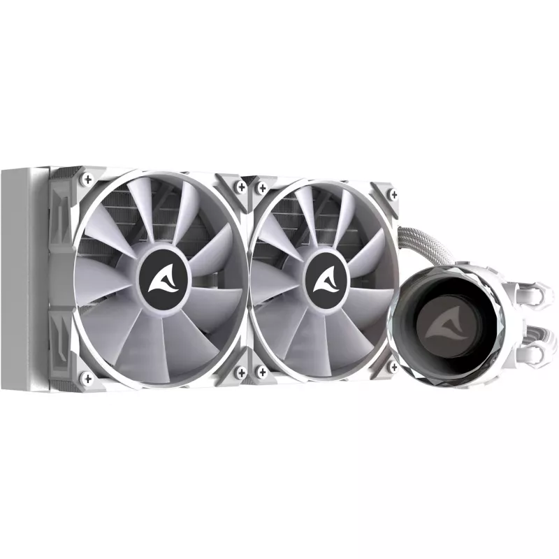 S80 RGB White AIO 240mm, vloeistofkoeling wit
