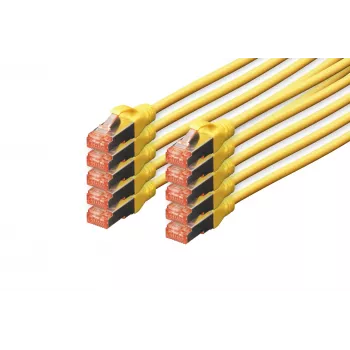Netwerkkabel Digitus CAT 6 S/FTP RJ-45 3m geel