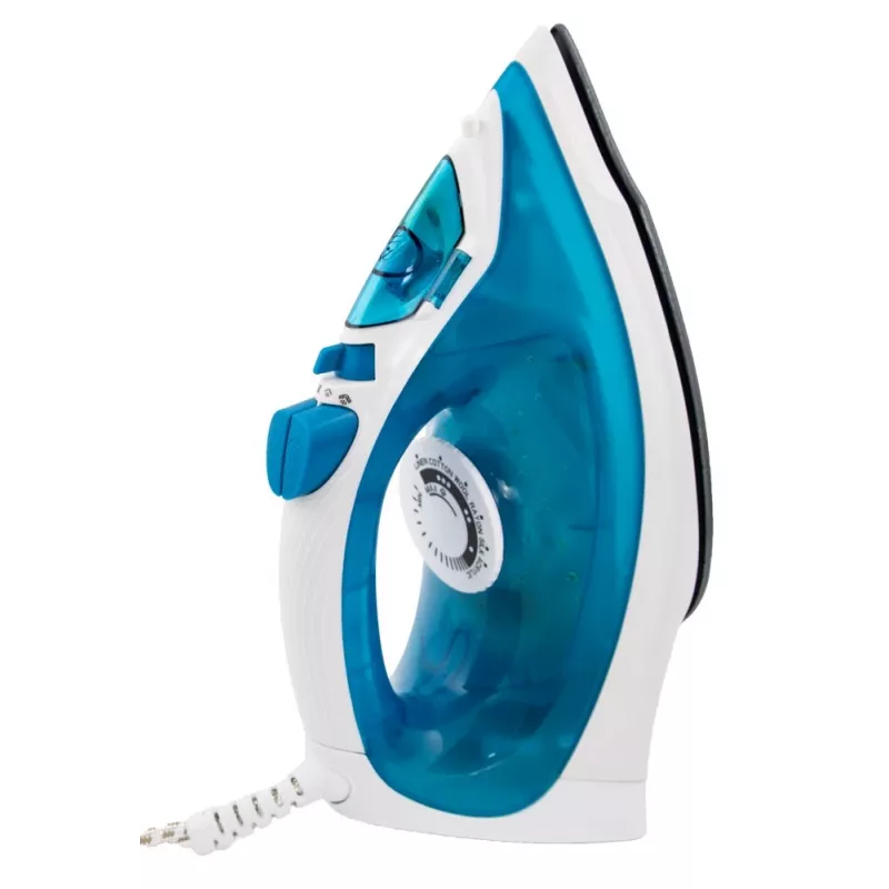 Esperanza EHI002 Slider stoomstrijkijzer, 2200 W, keramische zoolplaat, verticale stoom, wit/blauw