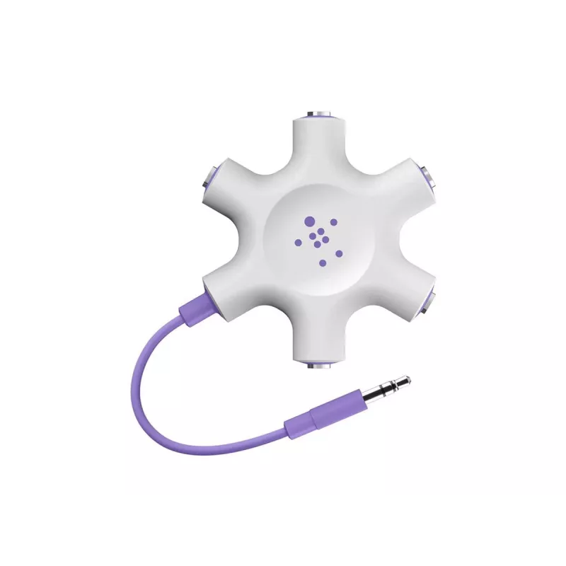 Belkin F8Z274BT - groen - wit - 1x 3,5mm - 5x 3,5mm - male - female