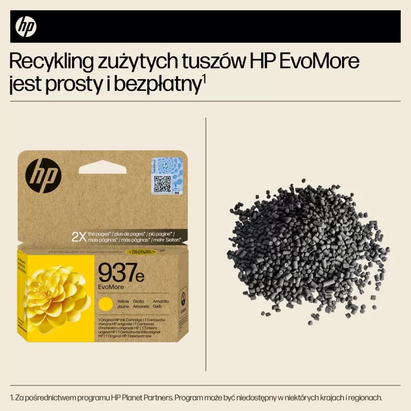 HP 937e EvoMore geel originele inktcartridge