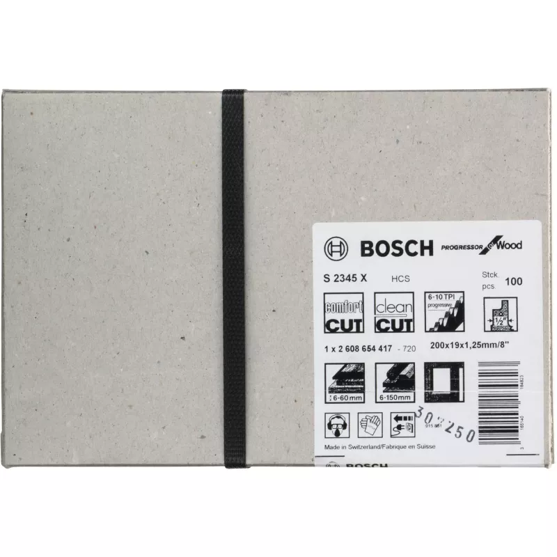 Reciprozaagblad Bosch S 2345 X koolstofstaal 20 cm