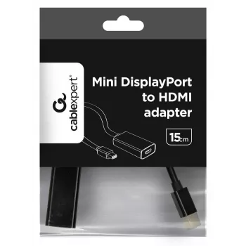 Gembird A-MDPM-HDMIF-02 Videokabel-adapter Mini DisplayPort HDMI type A (standaard) zwart
