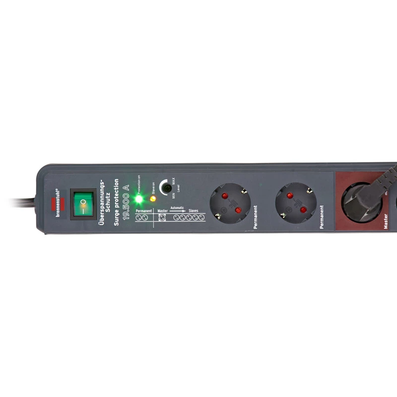 Brennenstuhl 1159490936 verlengsnoer 3 m 8 AC-stopcontact(en) antraciet