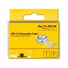 Oprolbaar kabel DeLOCK USB 2.0 2 in 1 Type-A naar Micro-B en USB-C™