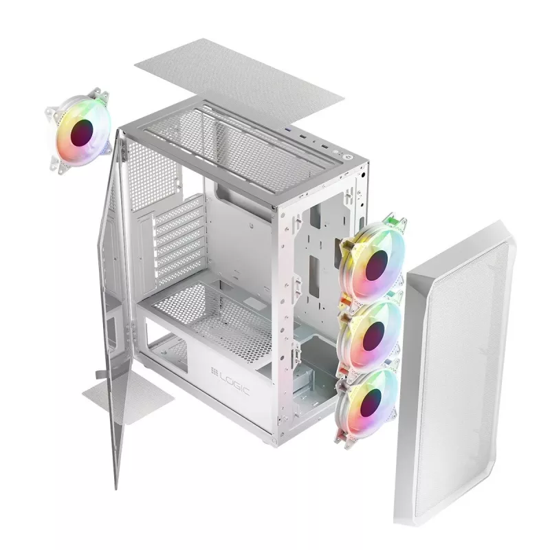 Logic PORTOS ARGB MINIDI USB 3.0 behuizing wit