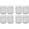Yoghurtmaker reserveglazen-set JG 8, glas transparant/wit, 8-delig