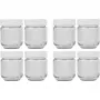 Yoghurtmaker reserveglazen-set JG 8, glas transparant/wit, 8-delig