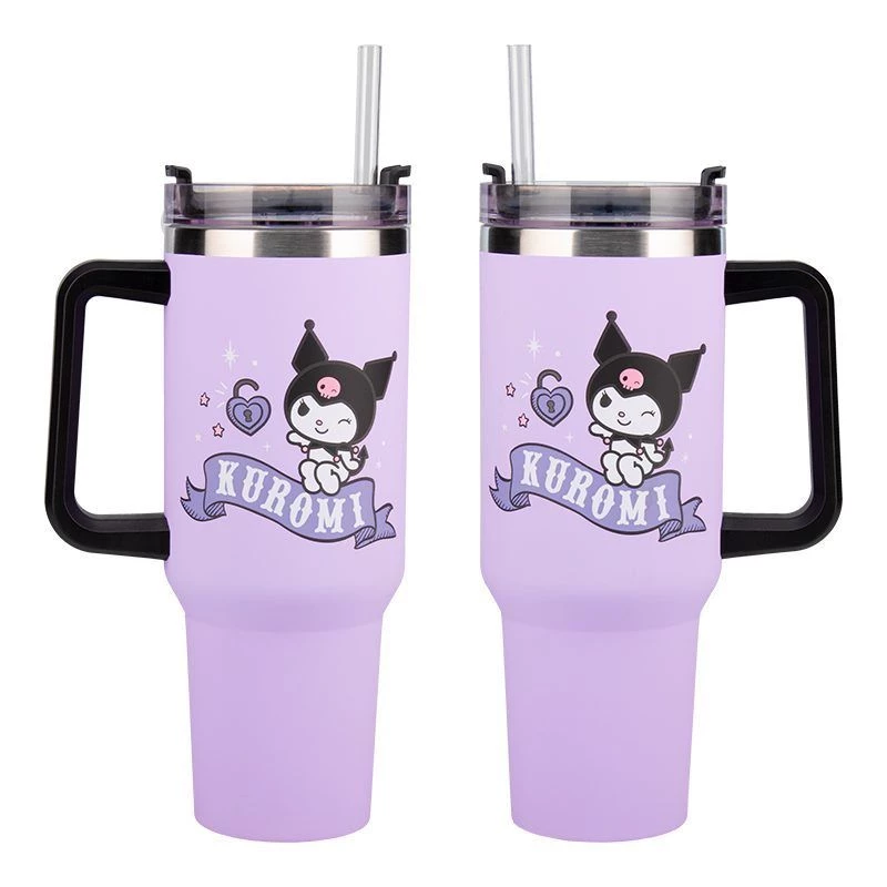 Paladone Hello Kitty Kuromi 900ml isoleerbeker met rietje