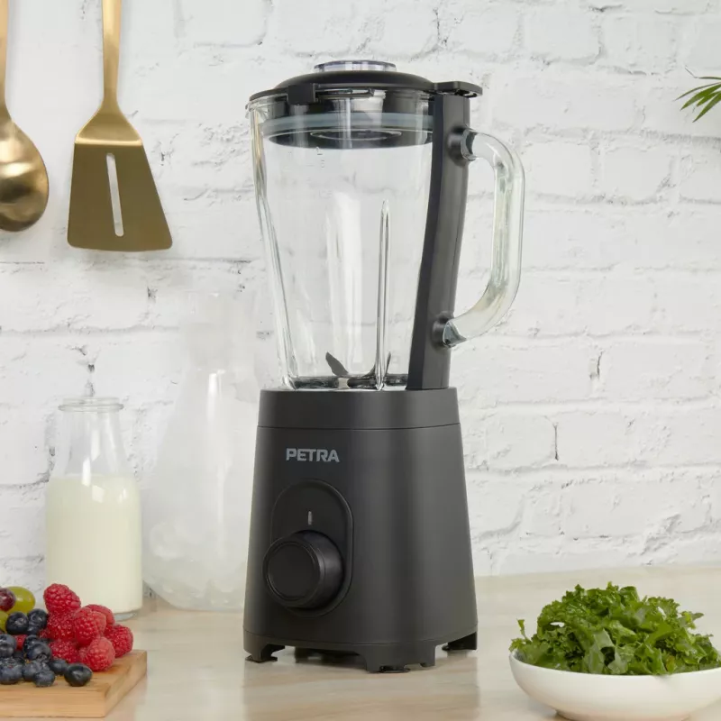 Glazen mixbeker Petra PT5531MBLKVDE zwart