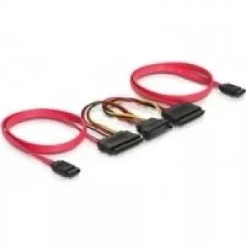 SATA all-in-one-kabel DeLOCK 84356 0,5 m rood