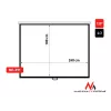 Projectiescherm Maclean MC-591 3,05 m (120 inch) 4:3
