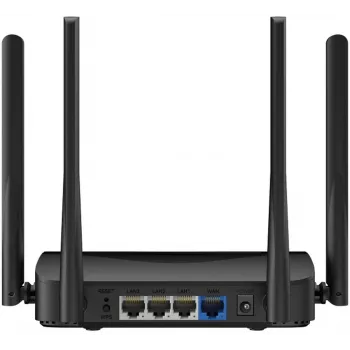 Tafelrouter MERCUSYS MR25BE EasyMesh Wi‑Fi 7 dual‑band 2,4/5 GHz, 3600 Mbit/s, 3× Gigabit-LAN, 4 externe antennes