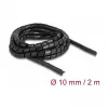 Delock flexibele spiraalslang 2 m x 10 mm zwart