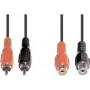 Audiokabel e+p B 98/5 5 m 2 x RCA zwart rood