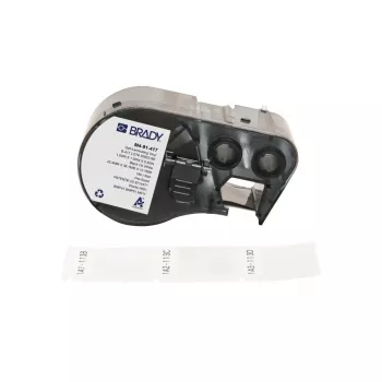 Brady Corporation M4-91-417 zelflaminerend vinyl wit/transparant 25,40 x 12,70 38,10 mm (170957)