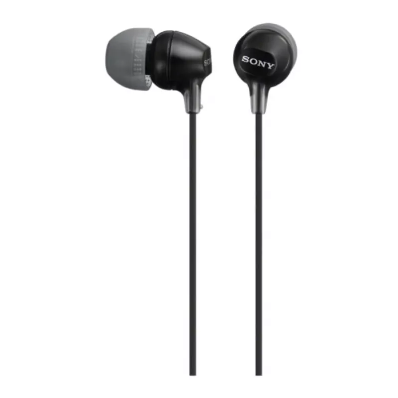 Sony MDR-EX15AP, bedraad, 8 - 22000 Hz, gesprekken/muziek, 3 g, headset, zwart