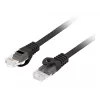 Netwerkkabel Lanberg PCU6-10CU-0200-BK Cat6 U/UTP RJ-45 recht 2 m zwart